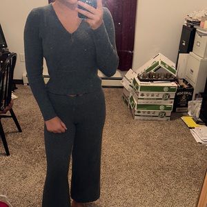 Pink Rose comfy lounge top and bottom both size small